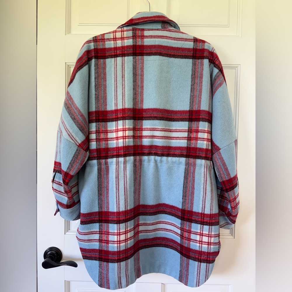 free people down for you plaid shirt jacket - Picture 4 of 5